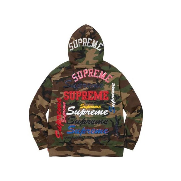 Supreme Other - Supreme Multi Logo Hoodie Woodland Camo XL